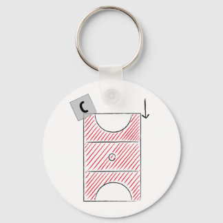Llavero Keychain del centro de Netball