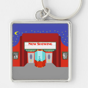 Llavero Keychain del cine retro