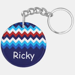 Llavero Keychain del círculo del Personalizado del Cuevron