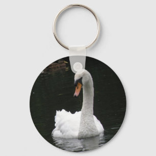 Llavero Keychain del cisne blanco