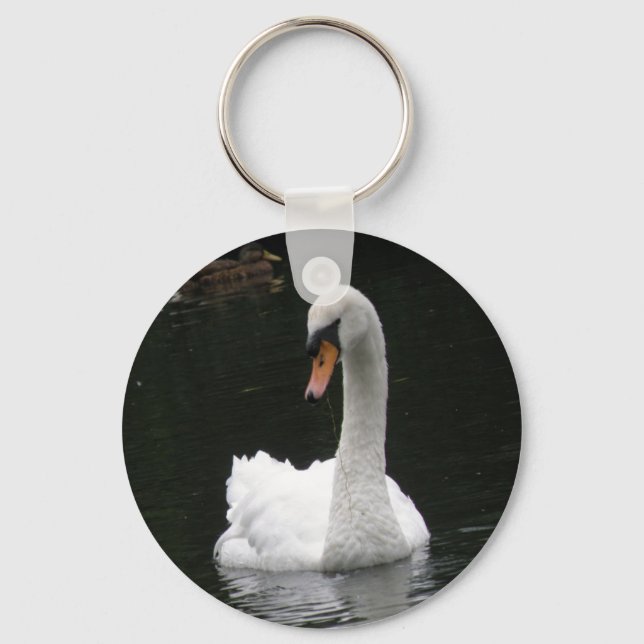 Llavero Keychain del cisne blanco (Anverso)