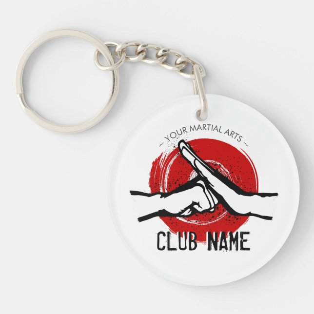 Llavero Keychain del Club de Artes Marciales (Frente)