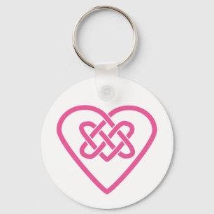Llavero Keychain del corazón celta - fondo blanco