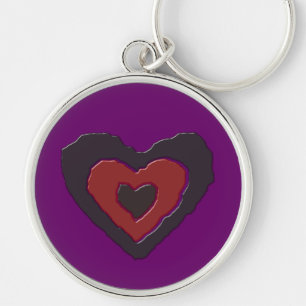 Llavero Keychain del Corazón de Amor de fusión gótica