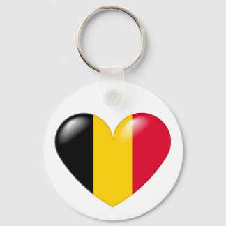 Llavero Keychain del corazón de Bélgica - Coeur belge