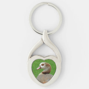 Llavero Keychain del corazón de pájaro