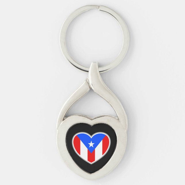 Llavero Keychain del corazón de PR (Anverso)