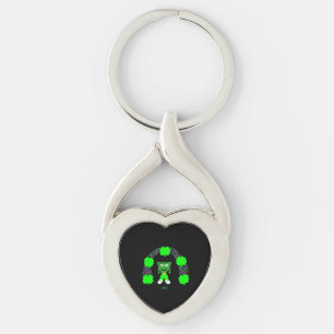Llavero Keychain del corazón de St. Patrick's FrankenChees