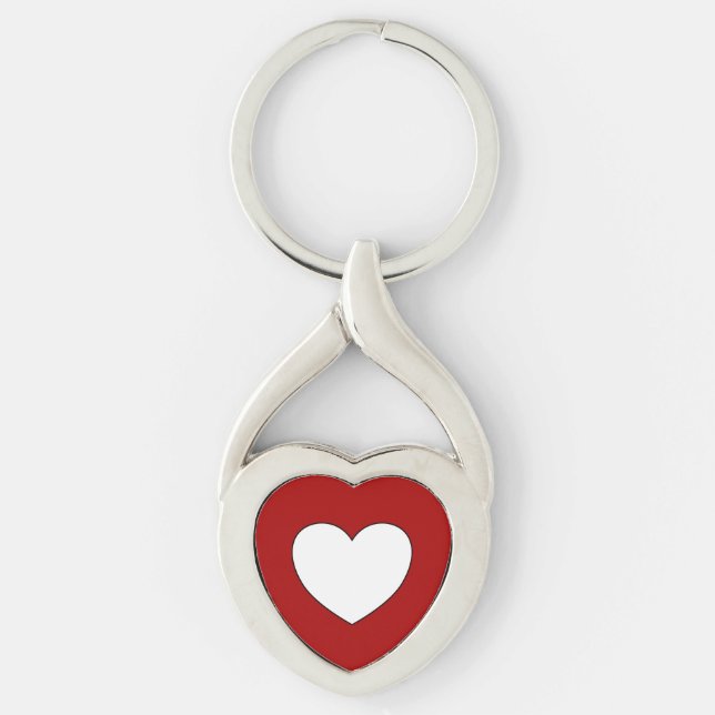Llavero Keychain del corazón del amor (Anverso)