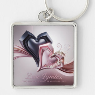 Llavero Keychain del corazón inspirado en el amor