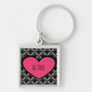 Llavero Keychain del corazón ultraglam, rosa brillante