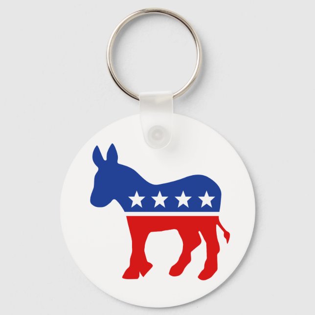 Llavero Keychain del Demócrata Donkey (Anverso)