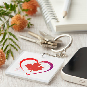 Llavero Keychain del Día de Canadá