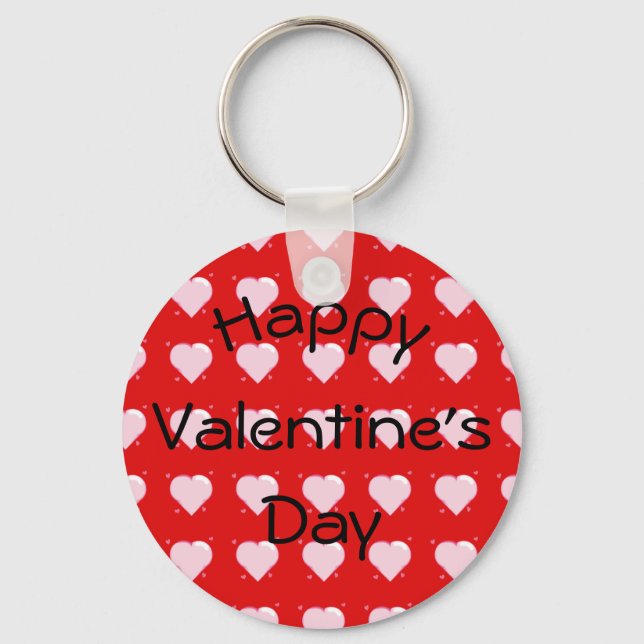 Llavero Keychain del Día de San Valentín feliz (Anverso)