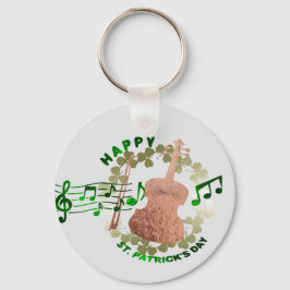 Llavero Keychain del día de Violin St. Patrick