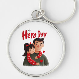 Llavero Keychain del Día del Padre Héroe