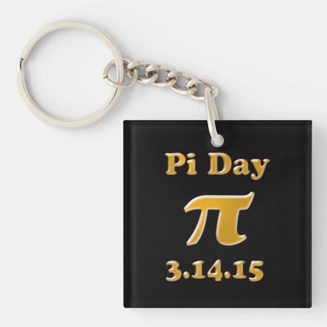 Llavero Keychain del Día Pi 2015 (Frente)