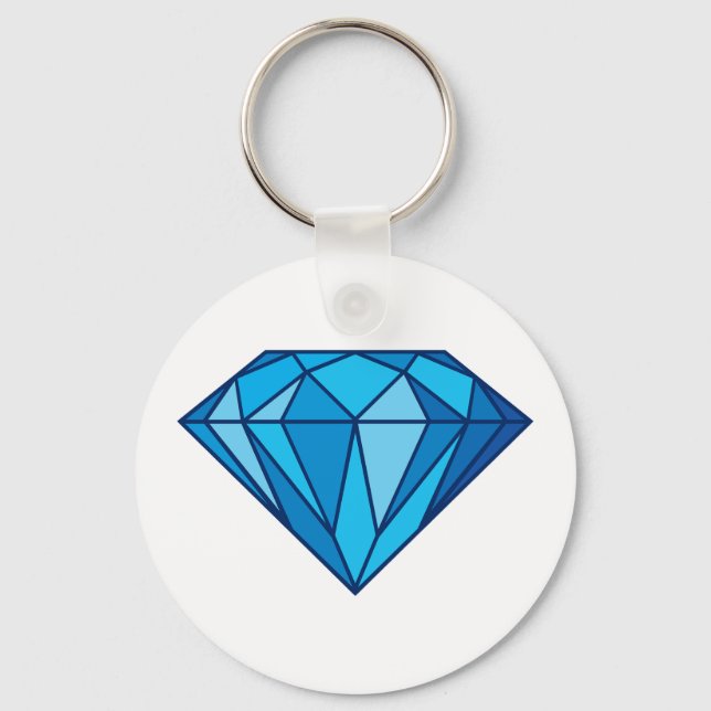 Llavero Keychain del diamante azul (Anverso)