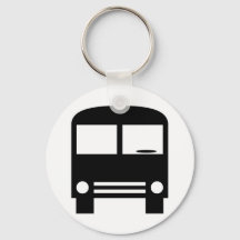 Keychain del Diseñador de autobuses negros