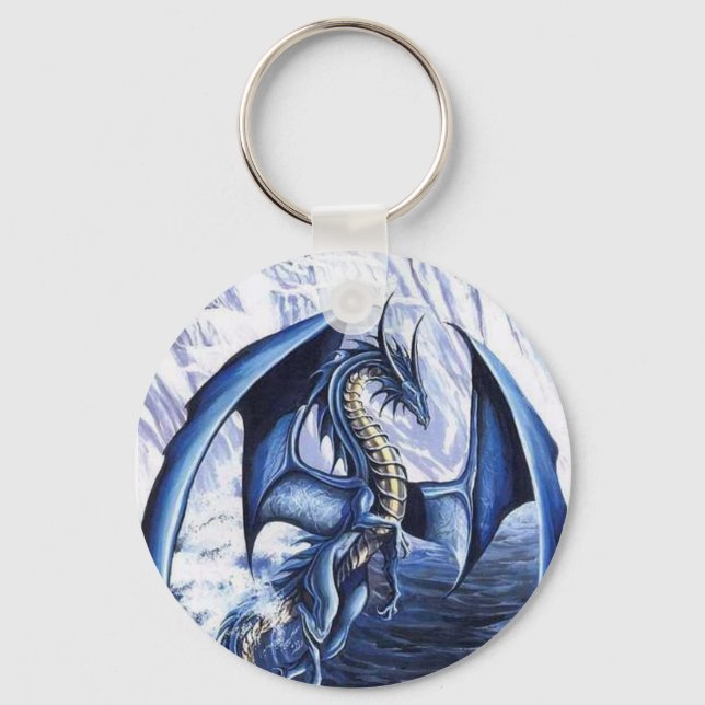 Llavero Keychain del Dragón Azul (Anverso)
