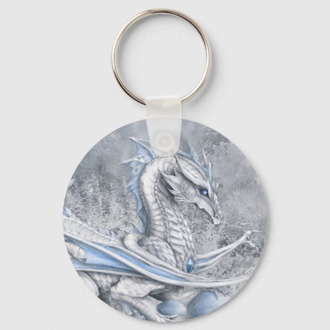Llavero Keychain del dragón blanco (Anverso)