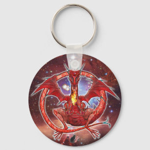 Llavero Keychain del Dragón Cósmico