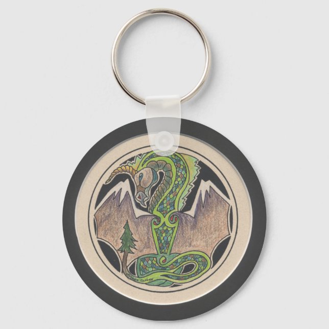 Llavero Keychain del dragón de la Tierra (Anverso)