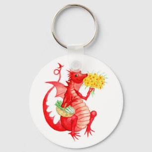 Llavero Keychain del Dragón Rojo Galés