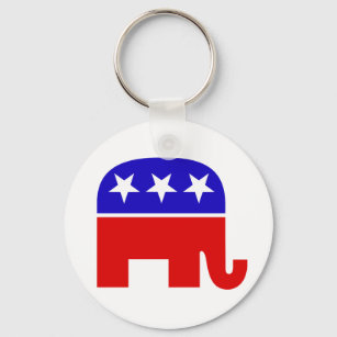 Llavero Keychain del Elefante Republicano