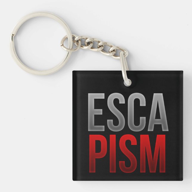 Llavero Keychain del Escapismo - Arte estético mínimo de s (Frente)