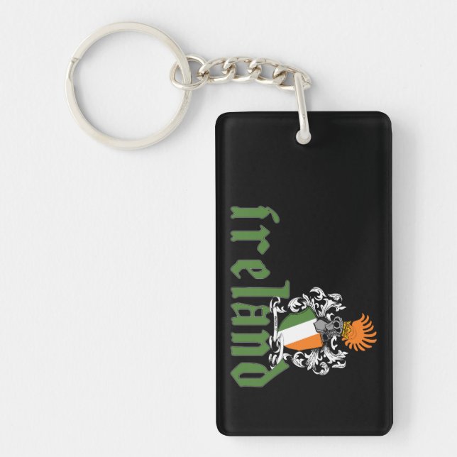 Llavero Keychain del Escudo de Irlanda (Frente)