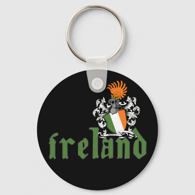 Llavero Keychain del Escudo de Irlanda (Anverso)