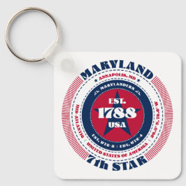 Llavero Keychain del estado de Maryland