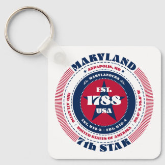 Llavero Keychain del estado de Maryland