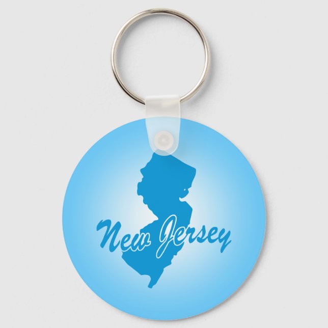 Llavero Keychain del estado de Nueva Jersey (Anverso)