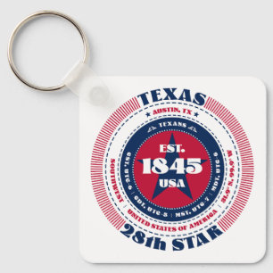 Llavero Keychain del estado de Texas