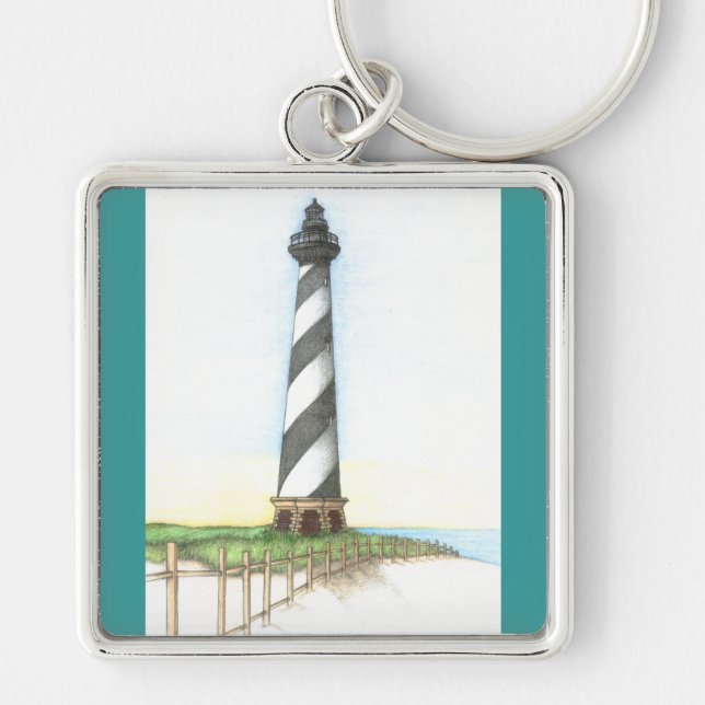 Llavero Keychain del faro de Cape Hatteras (Frente)