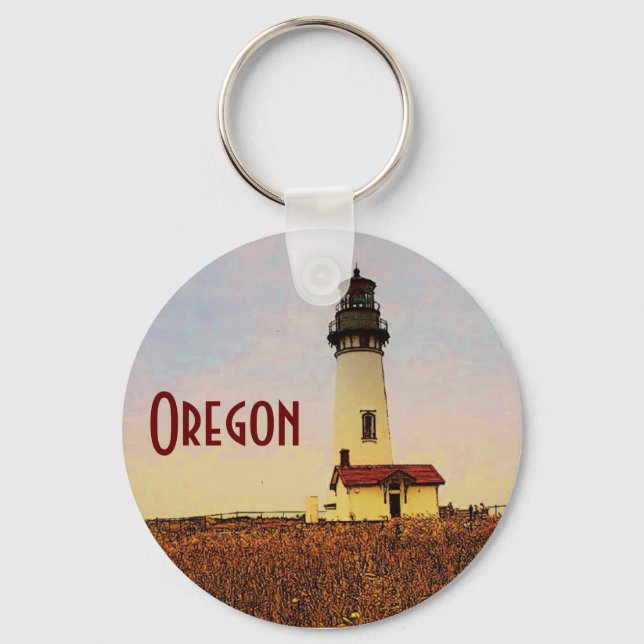 Llavero Keychain del faro de Oregon (Anverso)