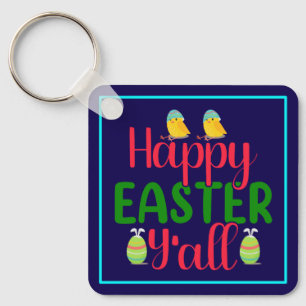 Llavero Keychain del Feliz Día de Pascua Y'all-29791