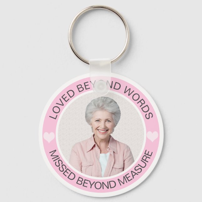 Llavero Keychain del funeral conmemorativo (Reverso )