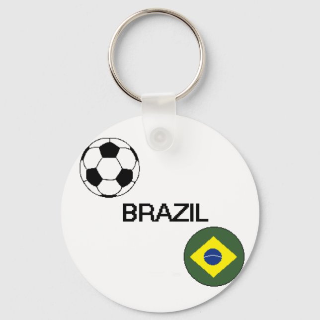 Llavero Keychain del fútbol de Brasil (Anverso)