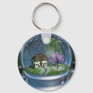 Llavero Keychain del Globe de cerezo
