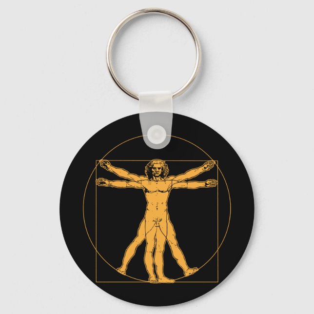 Llavero Keychain del hombre vitruviano Da Vinci (Anverso)