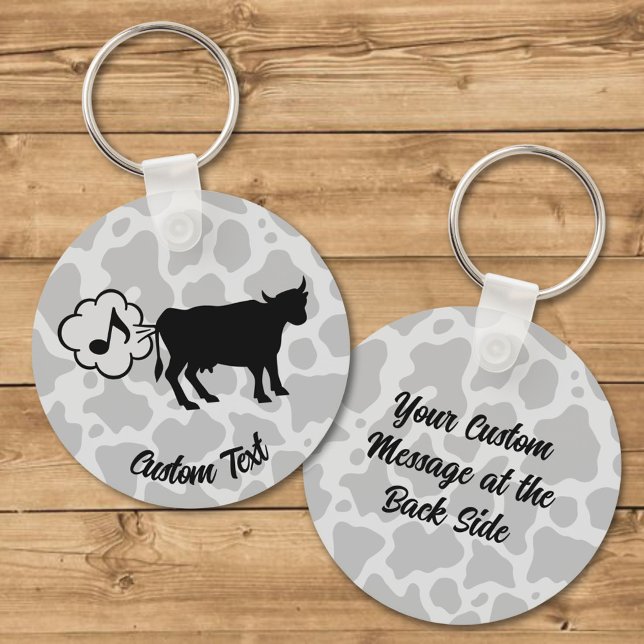 Llavero Keychain del icono del metano de vaca (Subido por el creador)