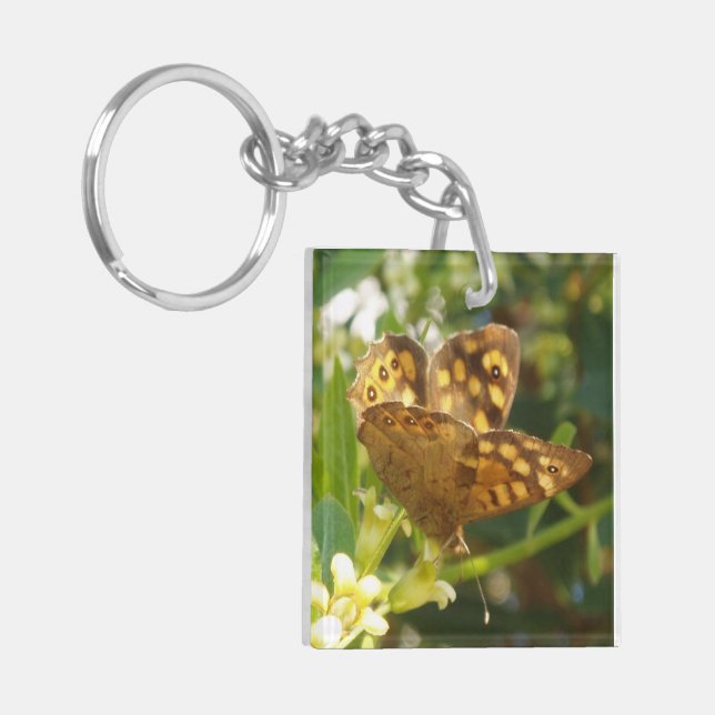 Llavero Keychain del Jardín de la Mariposa (Frente Izquierda)