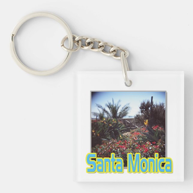 Llavero Keychain del "Jardín Santa Mónica" (Frente)