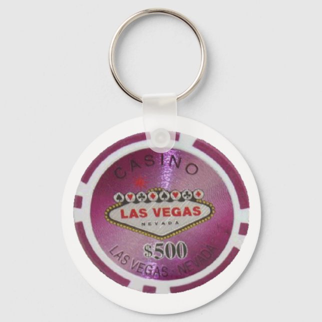 Llavero Keychain del jugador de Las Vegas Poker (Anverso)