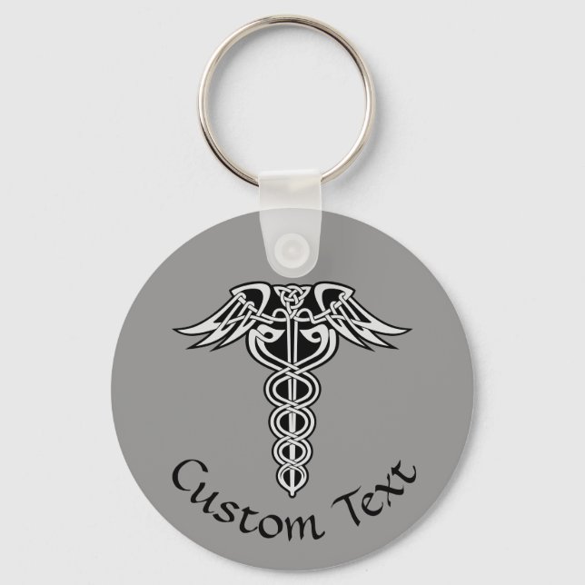 Llavero Keychain del Knot Caduceus Celtic (Anverso)