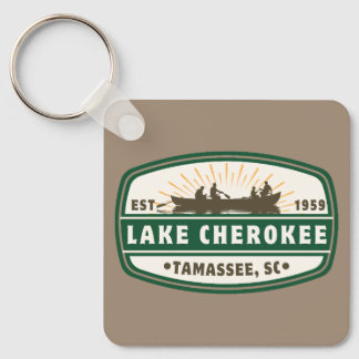 Llavero Keychain del lago Cherokee - barco