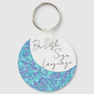 Llavero Keychain del lenguaje del Rótulo británico